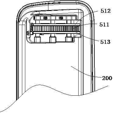 An air conditioner and motor box assembly