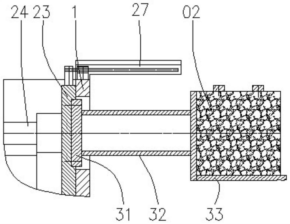 Spraying system and abrasion test bench