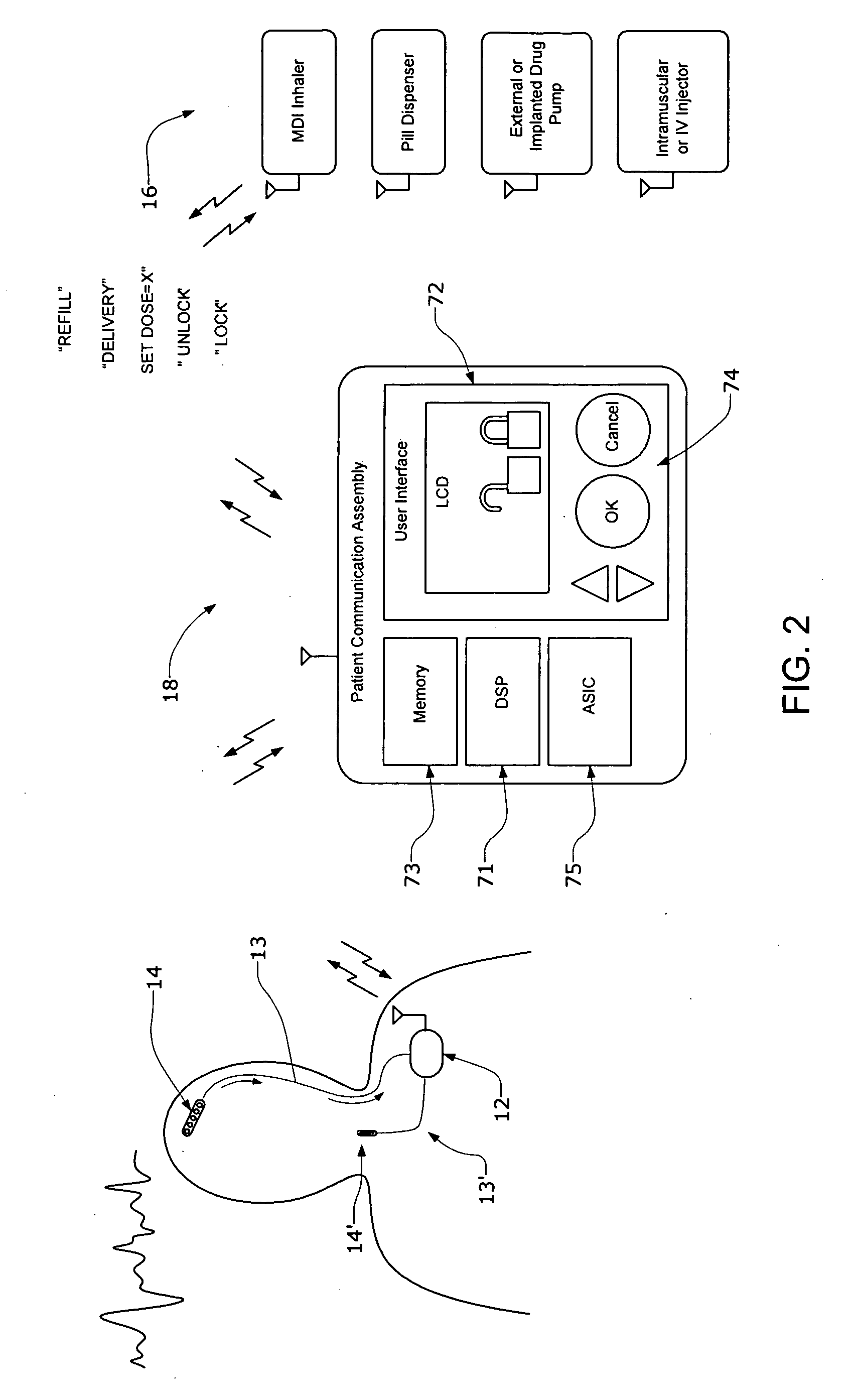 Systems and methods for characterizing a patient's propensity for a neurological event and for communicating with a pharmacological agent dispenser