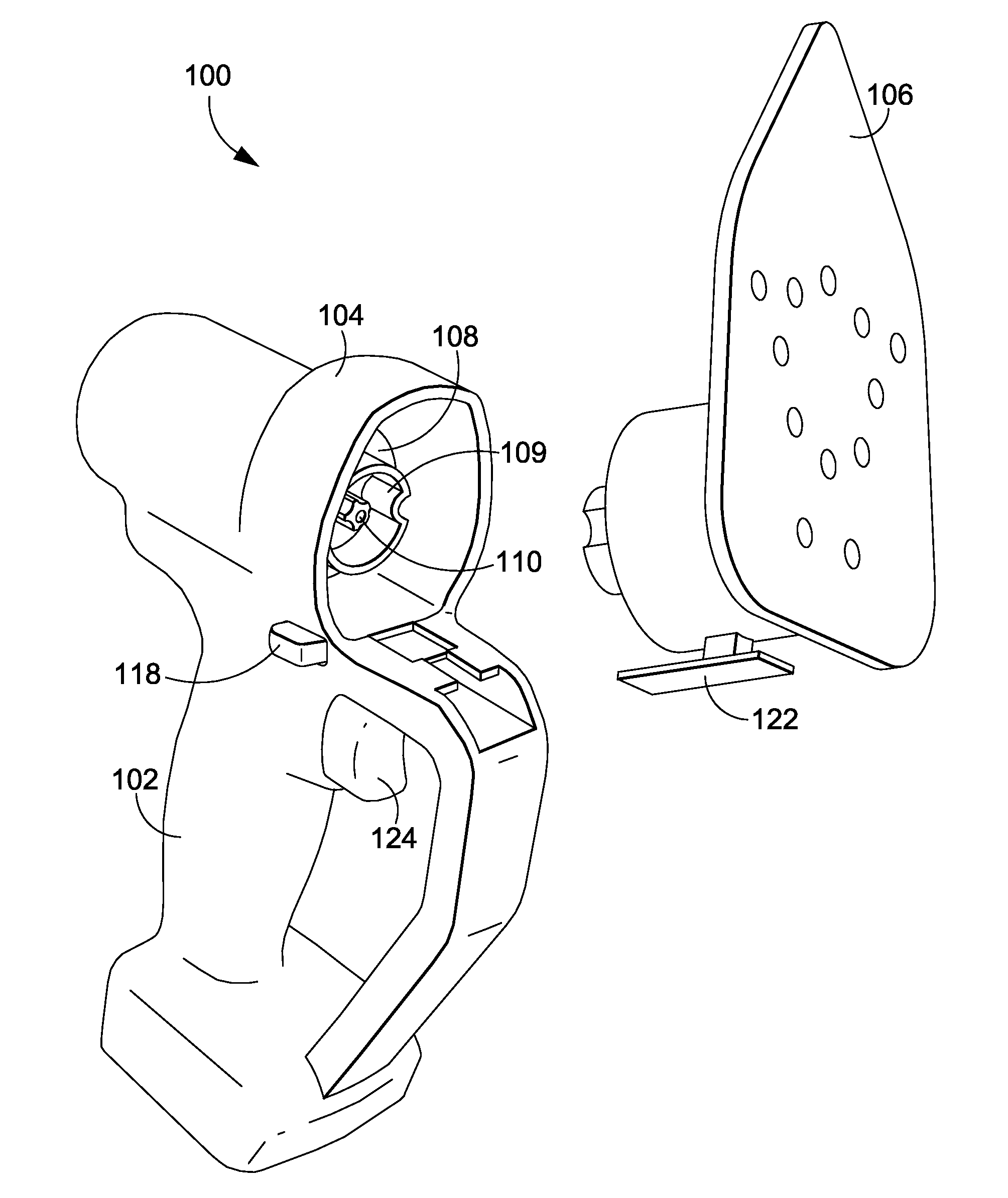 Multi-head power tool with reverse lock-out capability