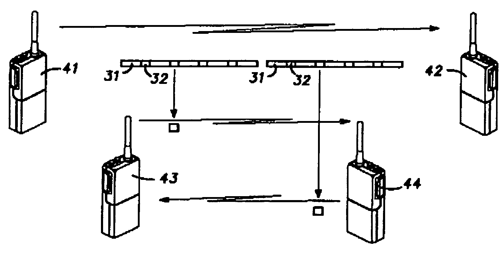 Method and system for communicating using a quiescent period