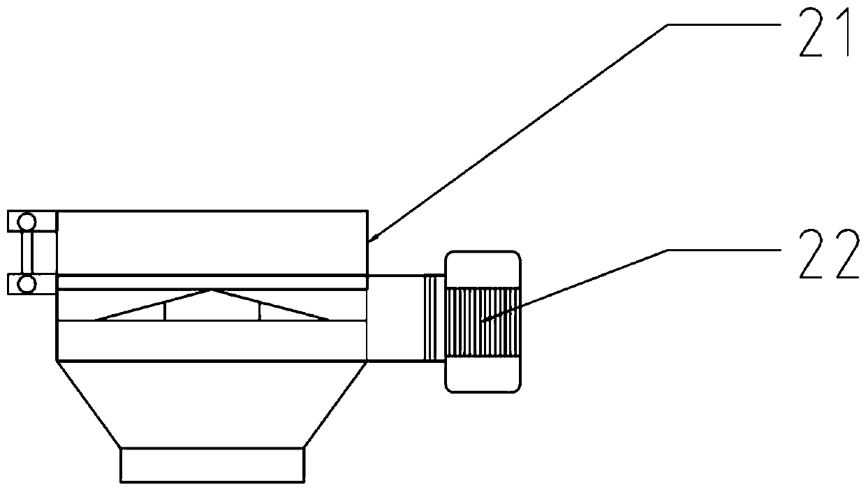 Feeding device for continuous thermal cracking of biomass