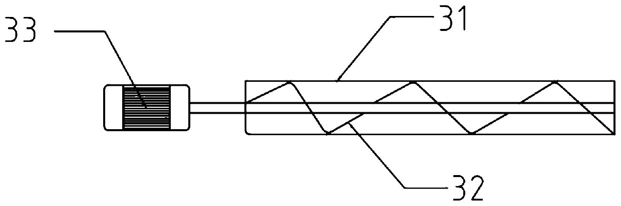 Feeding device for continuous thermal cracking of biomass