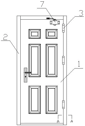 Three-proofing steel door