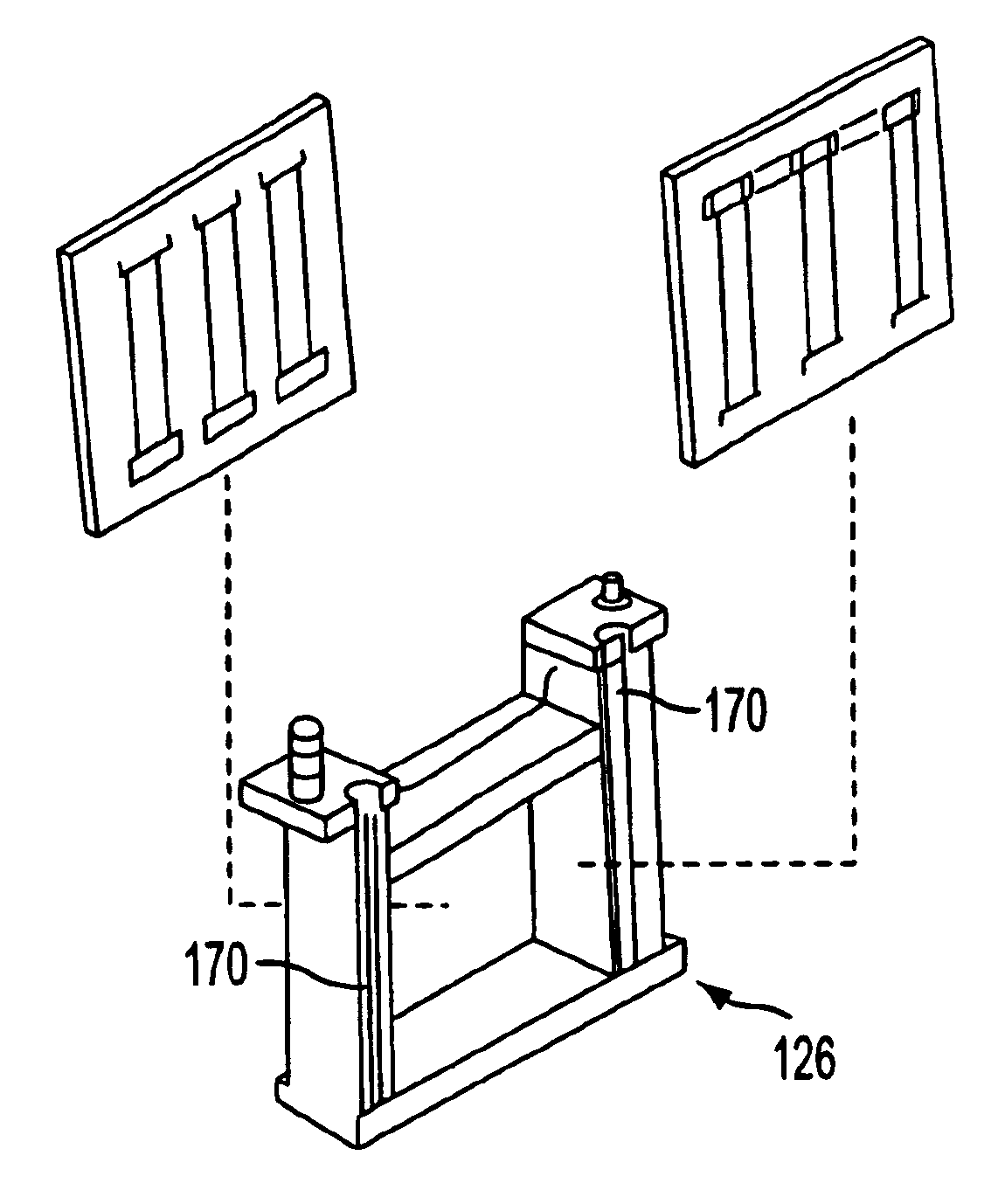 Methods and apparatus for electrophoresis of prior-cast, hydratable separation media