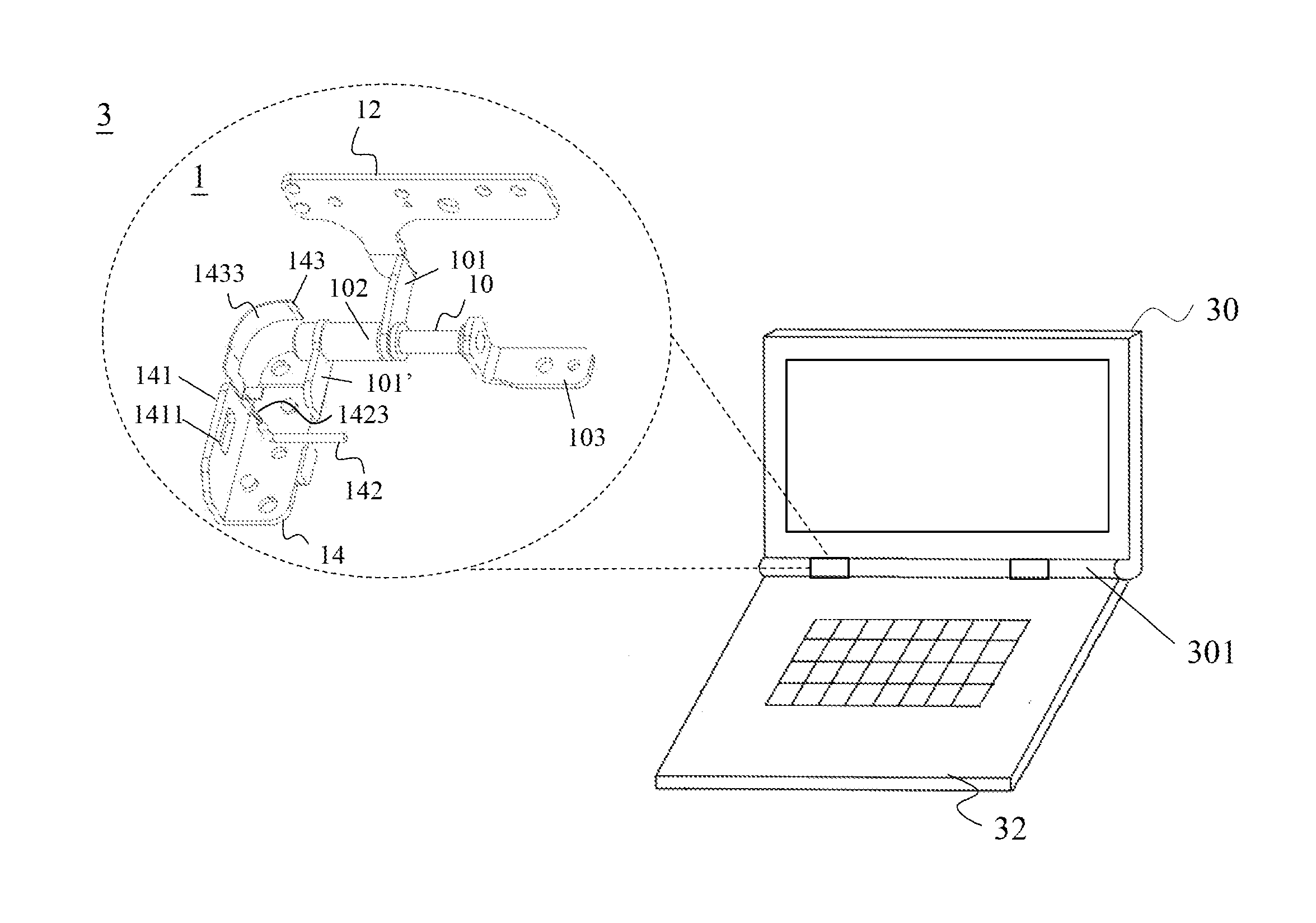Hinge antenna and foldable electronic device using the same