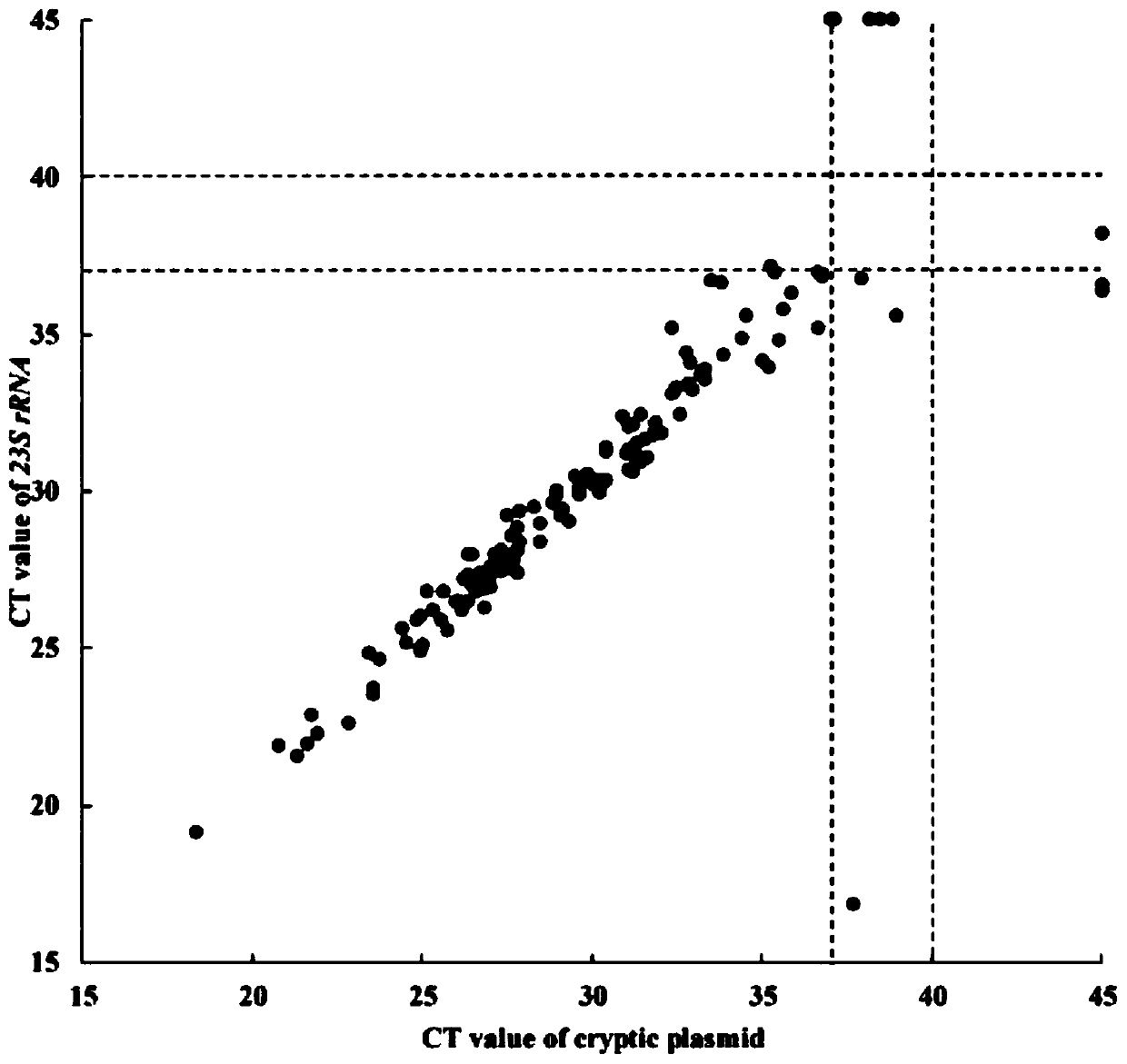 Double qPCR method for rapidly detecting chlamydia trachomatis, primer and probe