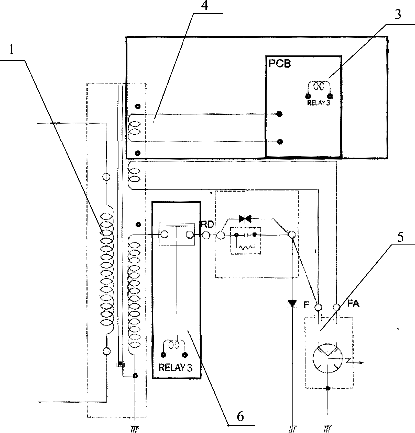 High and low-voltage transformer for micro-wave oven