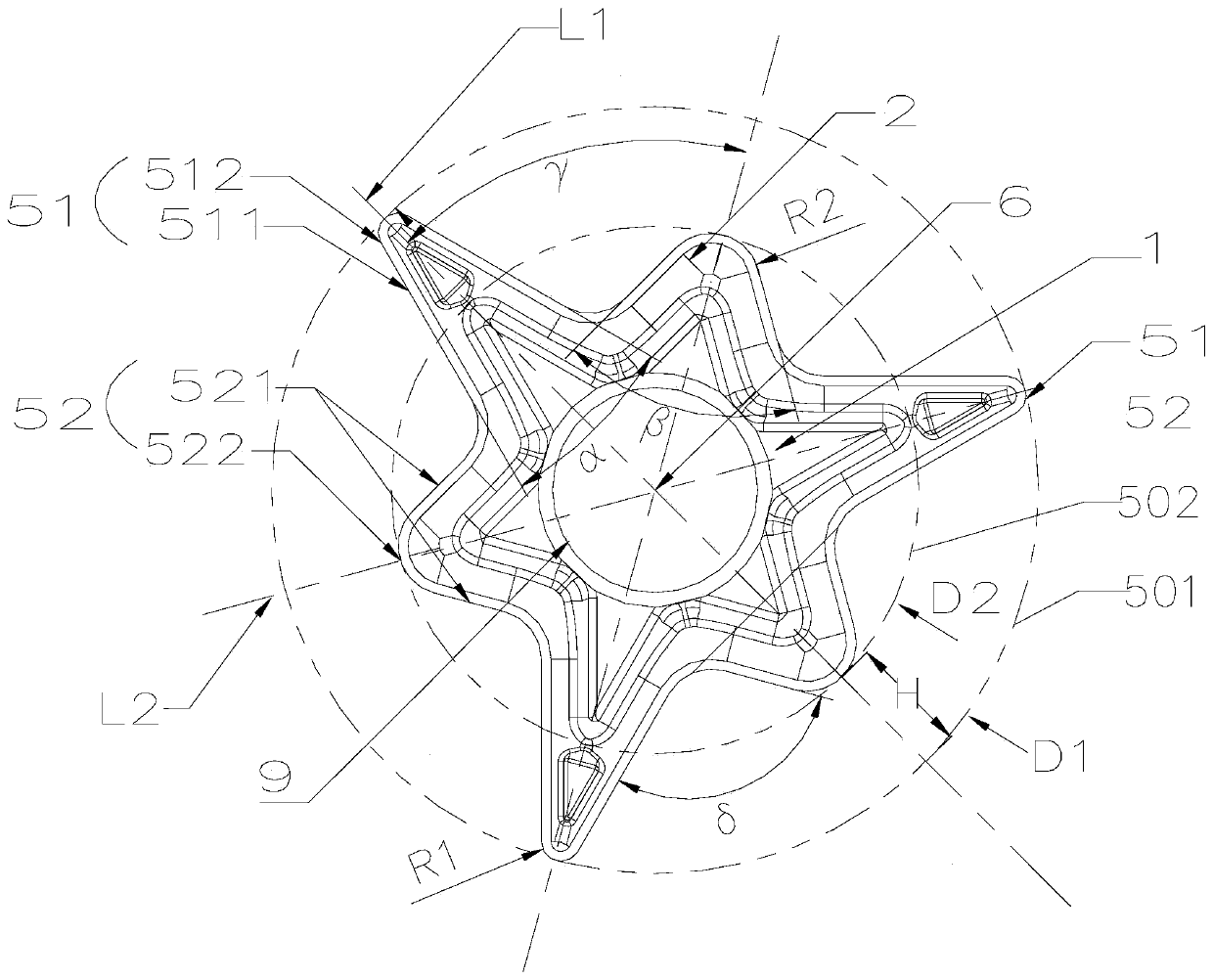 Multifunctional turning blade integrating coarse machining with fine machining and cutting tool