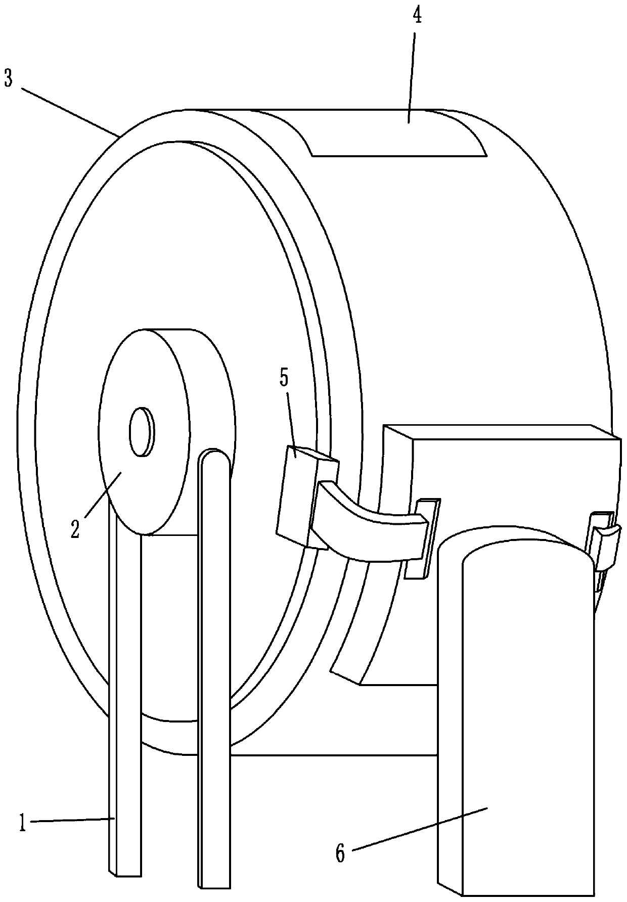 High-safety peanut baking and stir-frying machine for food processing