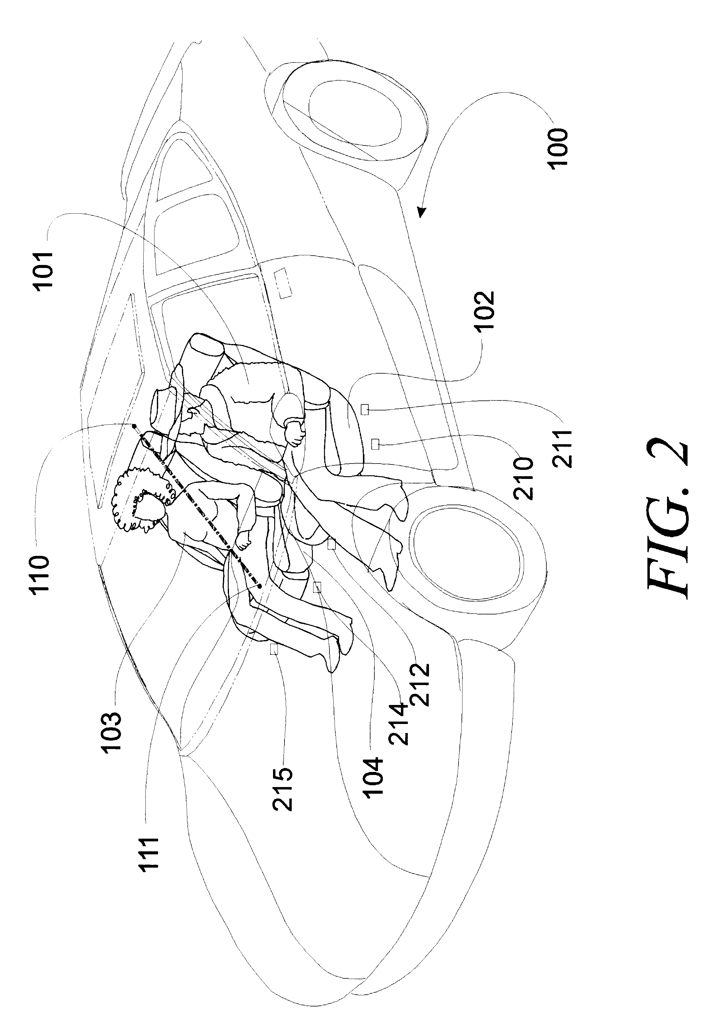 System for determining the occupancy state of a seat in a vehicle