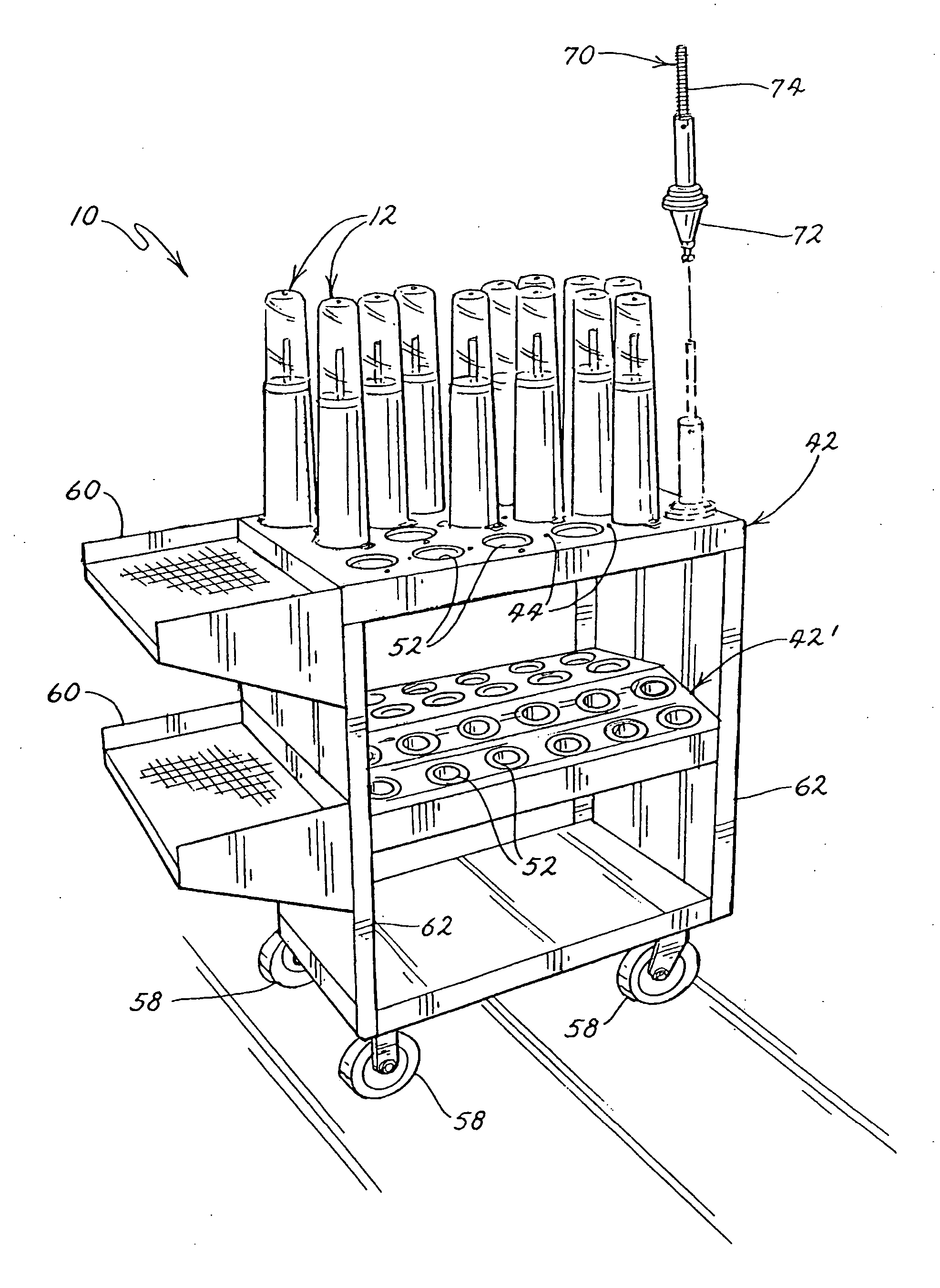 Tool holder having covers and method of use