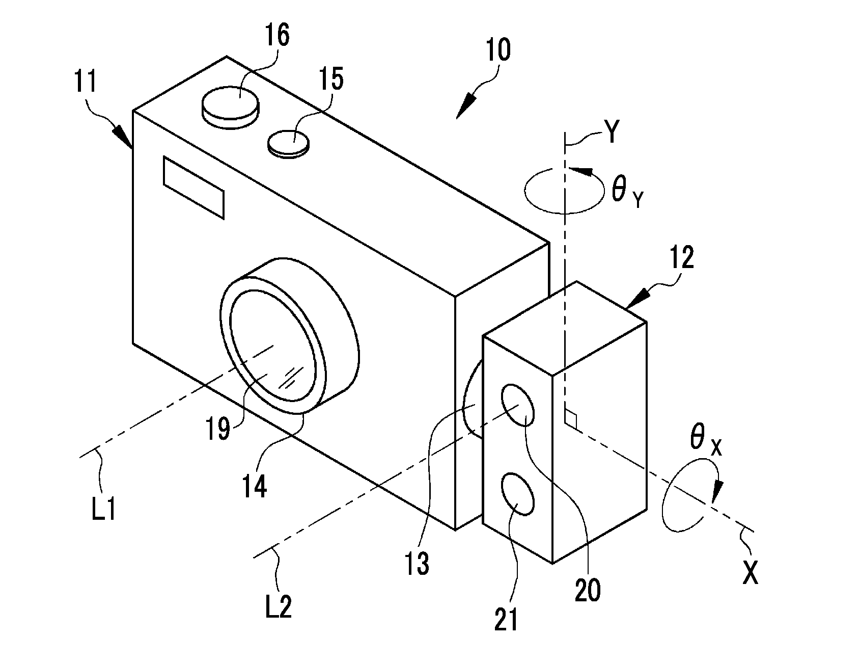 Imaging device and three-dimensional-measurement device