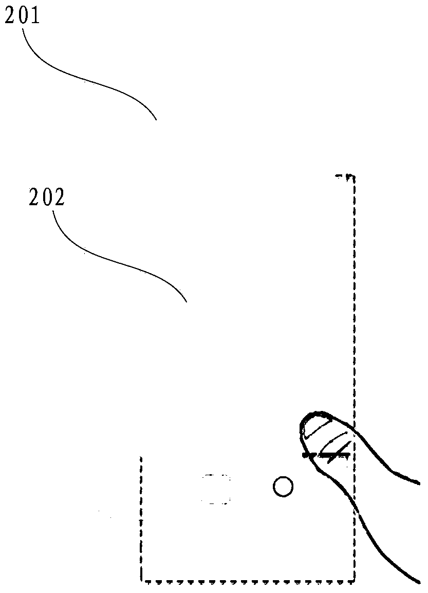 Display method and device for screen display screen of mobile terminal