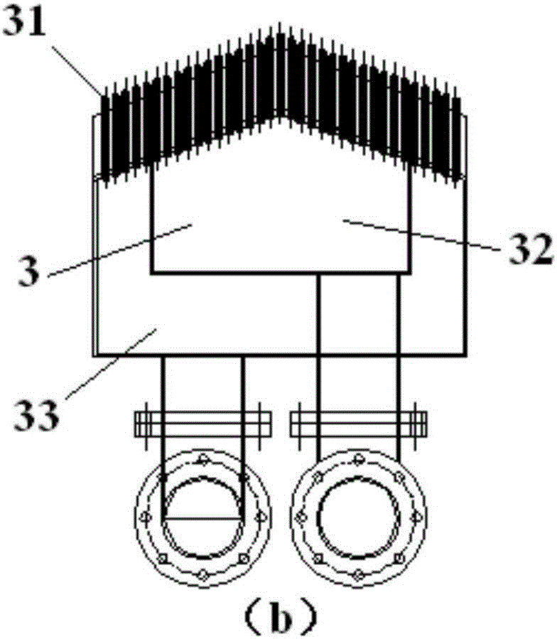 An internal circulating fluidized bed oxygen enrichment device