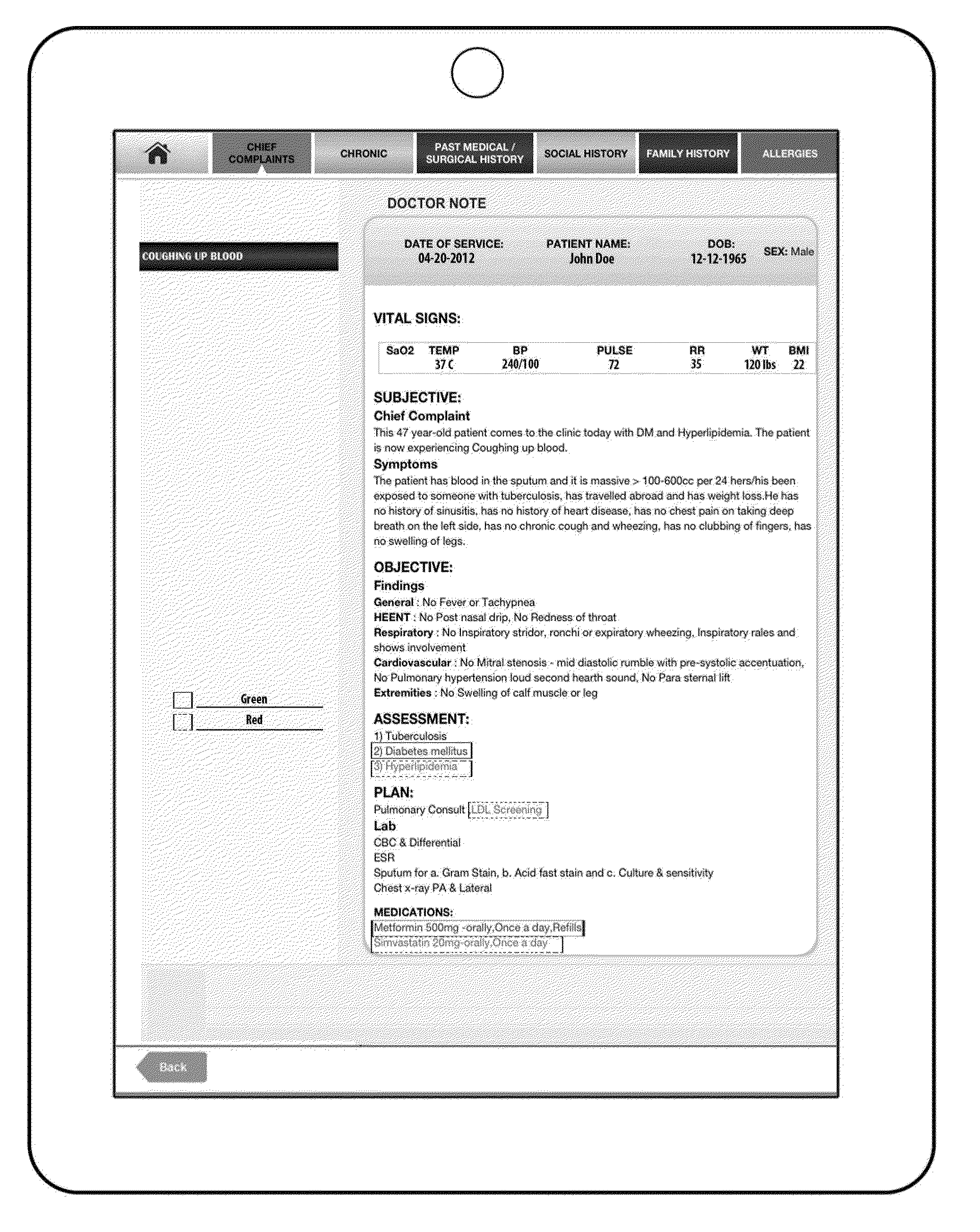 Electronic health record system and method