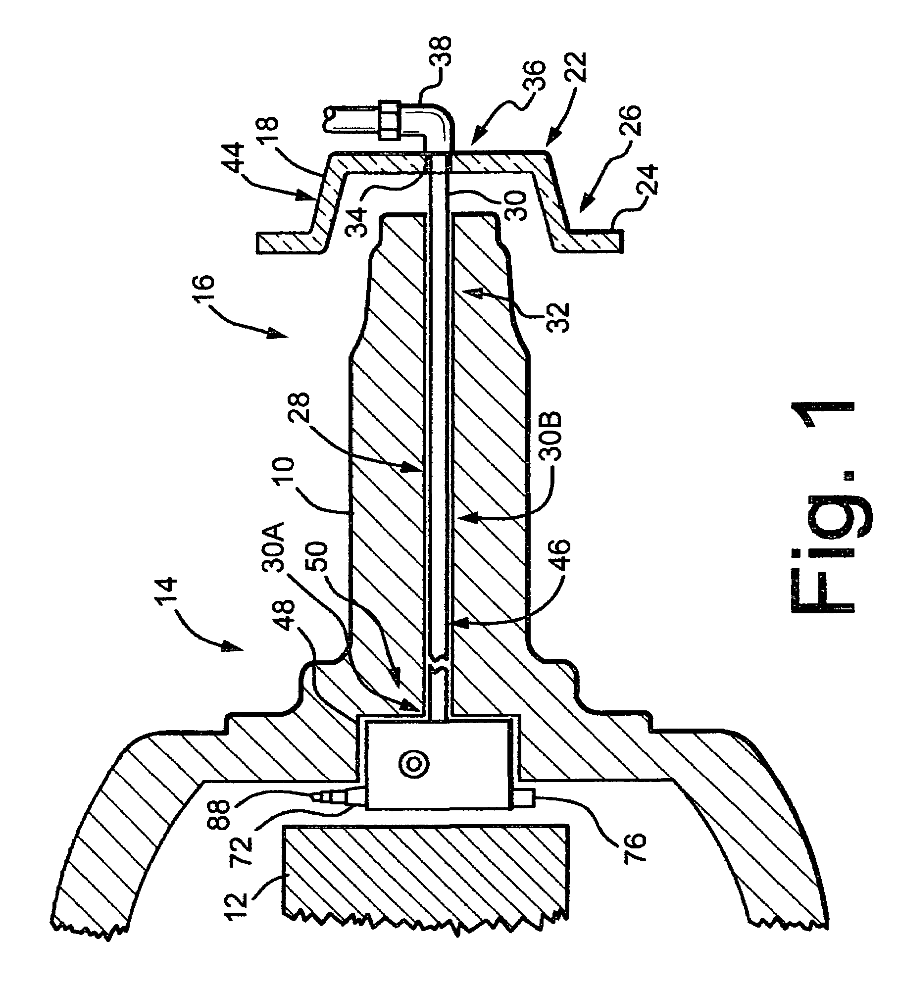 Vehicle tire inflation system and sensor and method of use