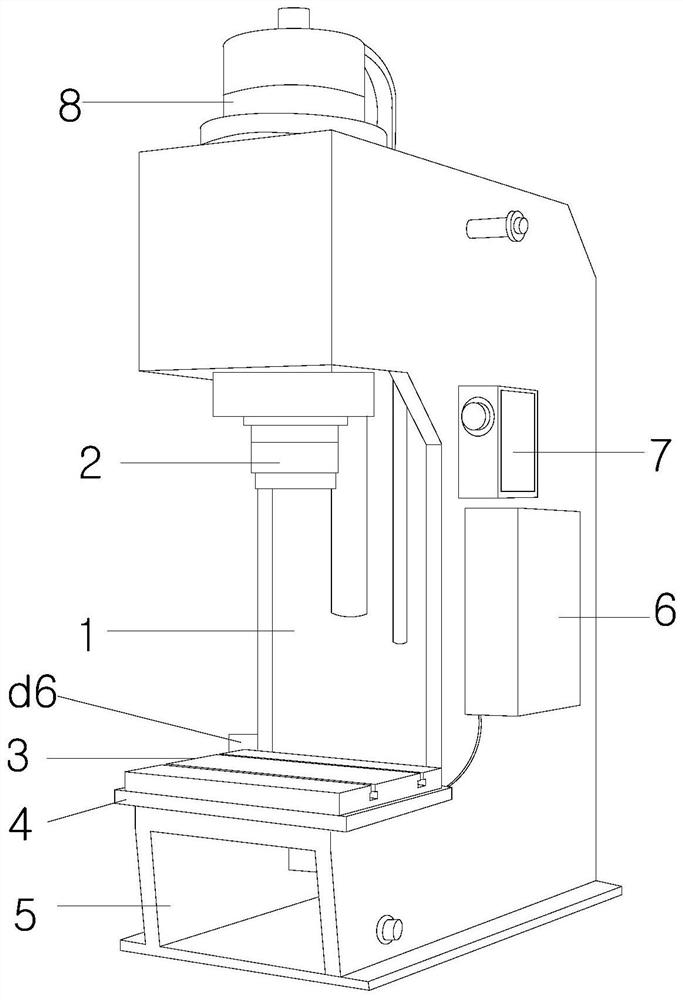 Die-adjustable workpiece forging press