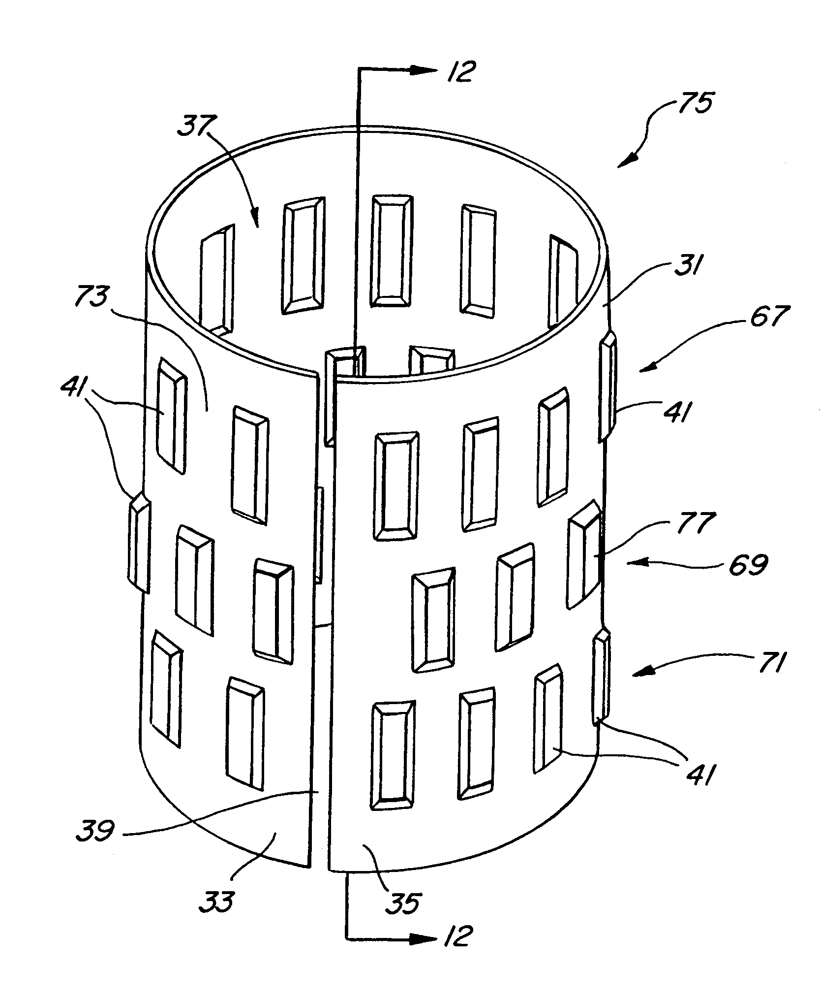 Tolerance ring having variable height and/or assymmetrically located bumps