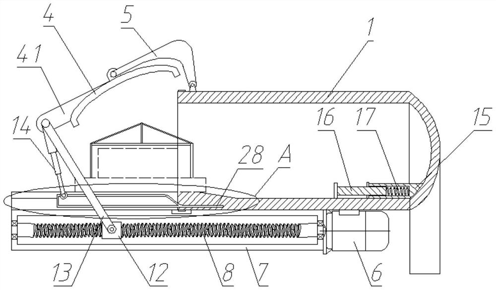 An investment casting mold case firing device for plow making