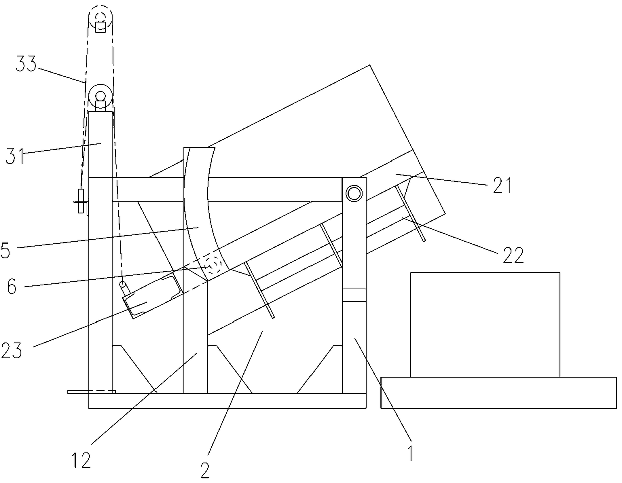 Precise pouring device for mold slag in front of alloy electroslag smelting furnace