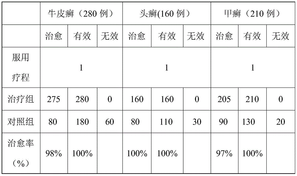 External Chinese medicine for treating psoriasis and fungal infectious skin diseases and preparation method thereof