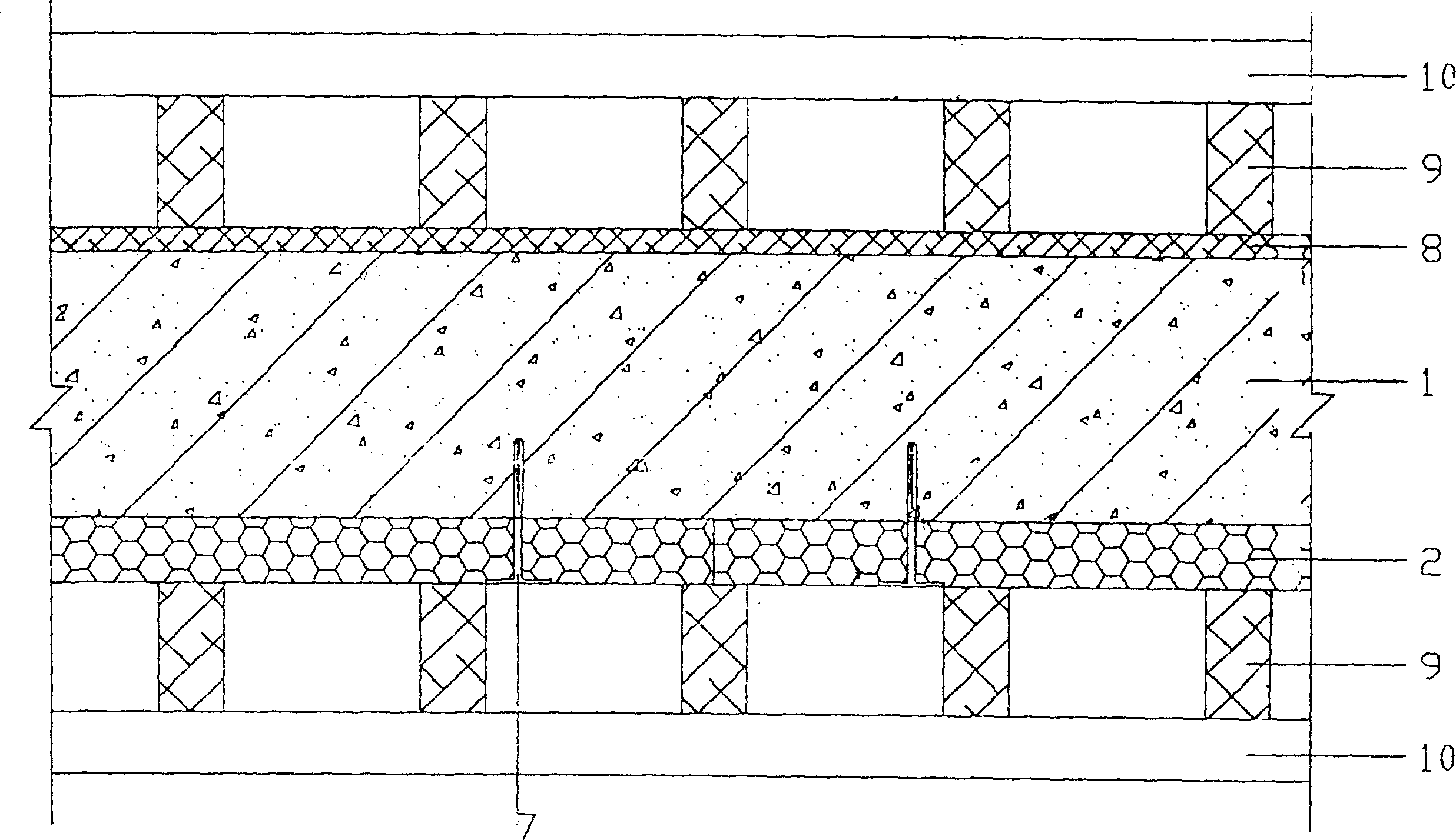 Wall body heat insulating construction method