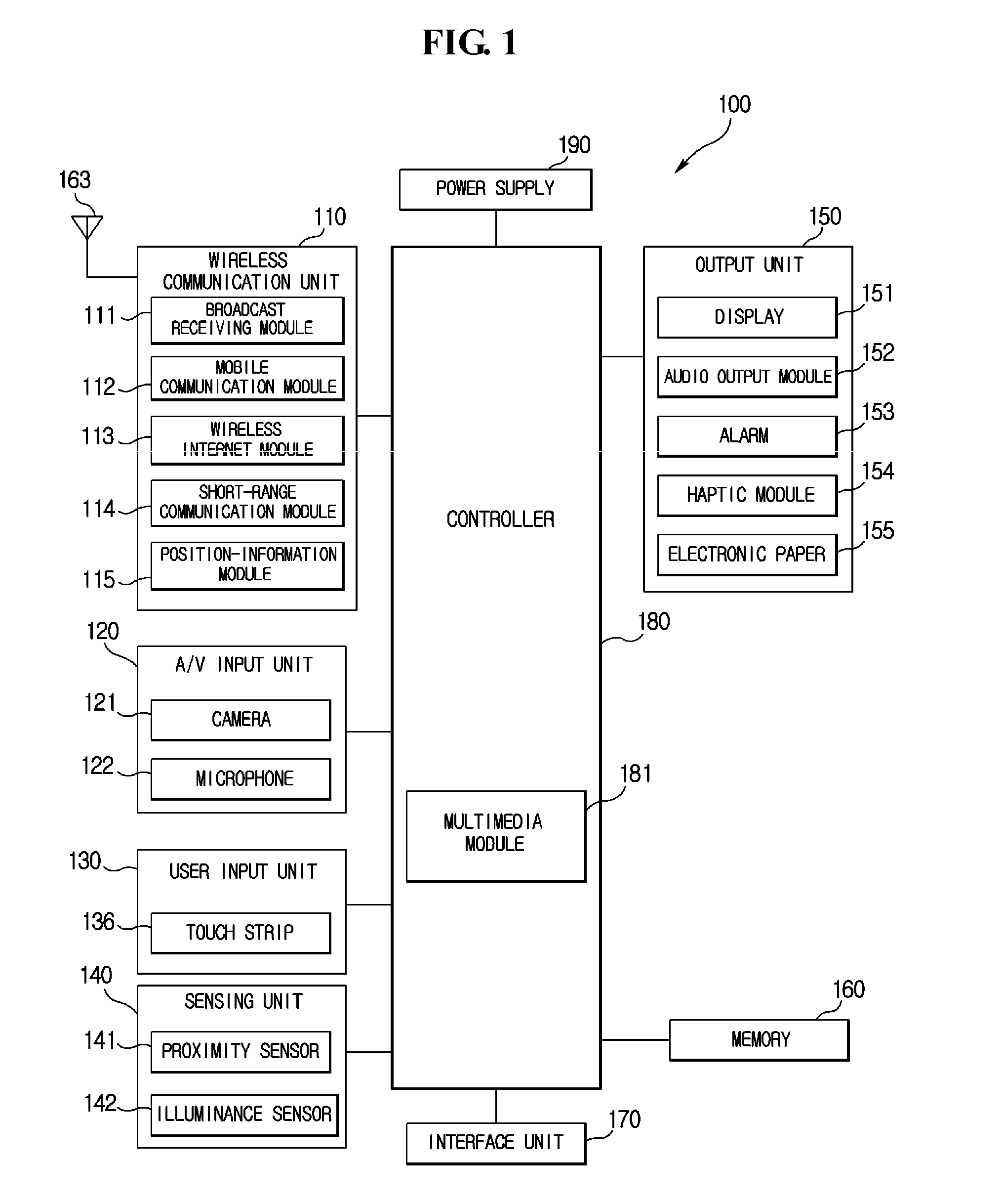 Mobile terminal having electronic paper and method for controlling the same