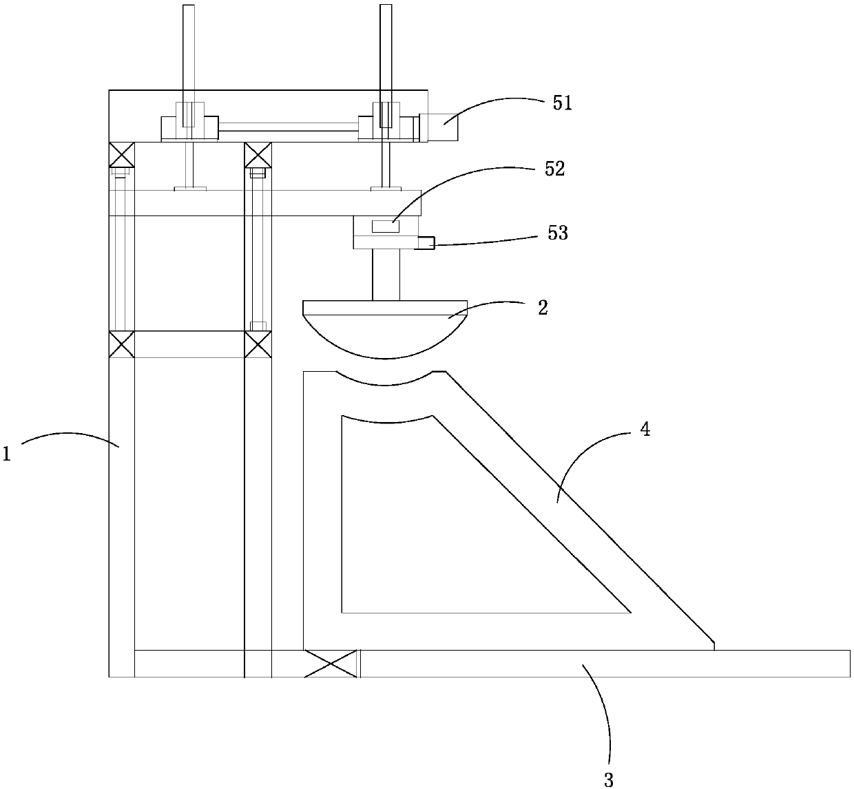 Solar water heater support stability detection device