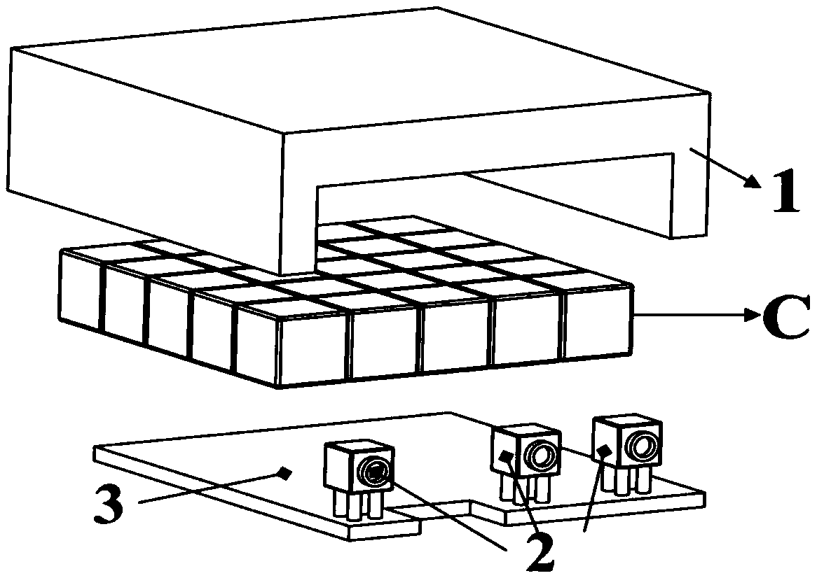 Elastic constant measuring method based on array magnet electromagnetic ultrasonic