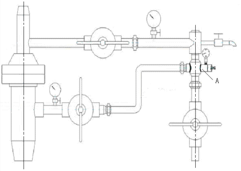 Access type associated gas recycling device