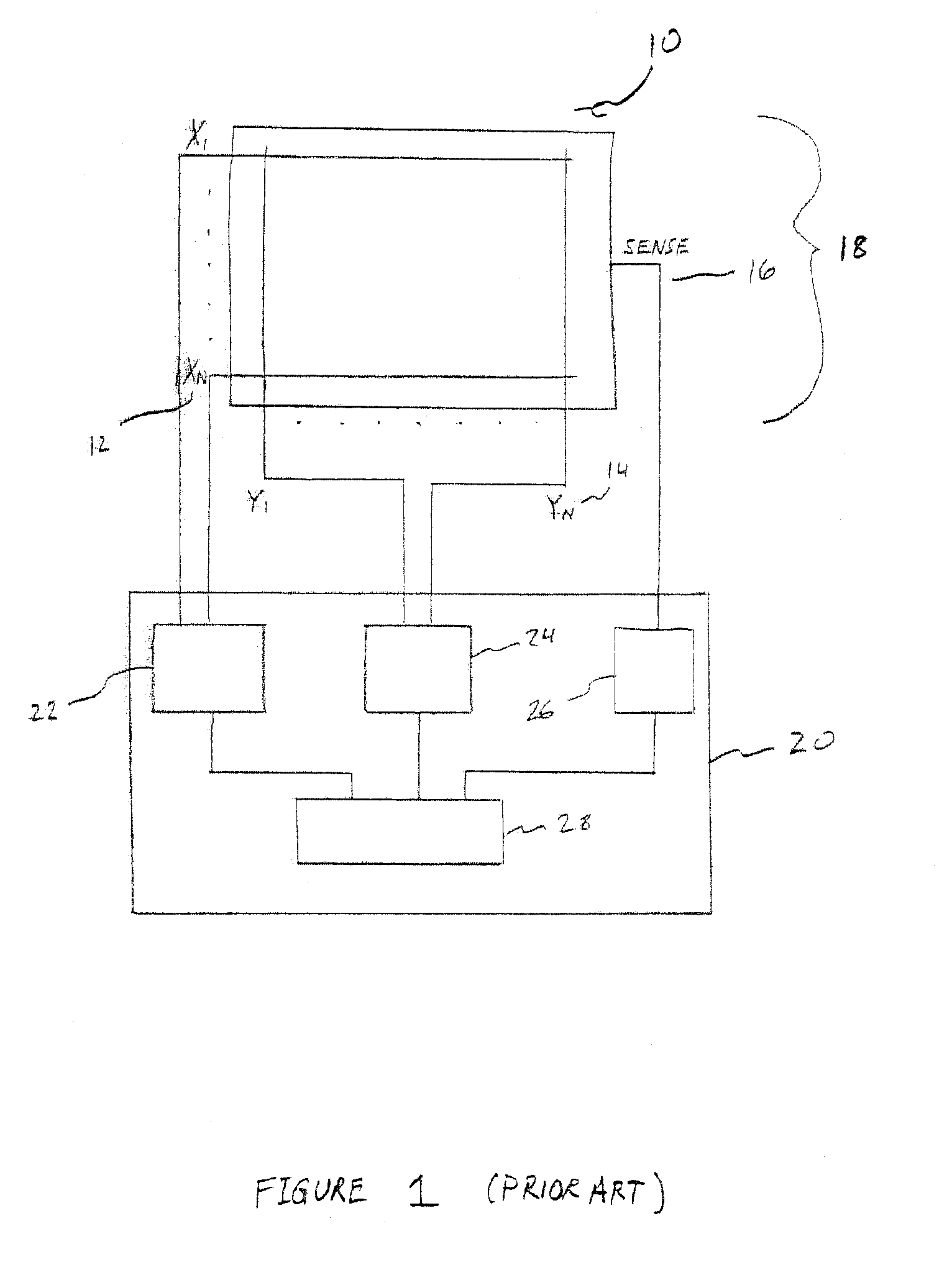 Capacitance sensing touchpad circuit capable of dual use as a touchpad controller and keyboard controller