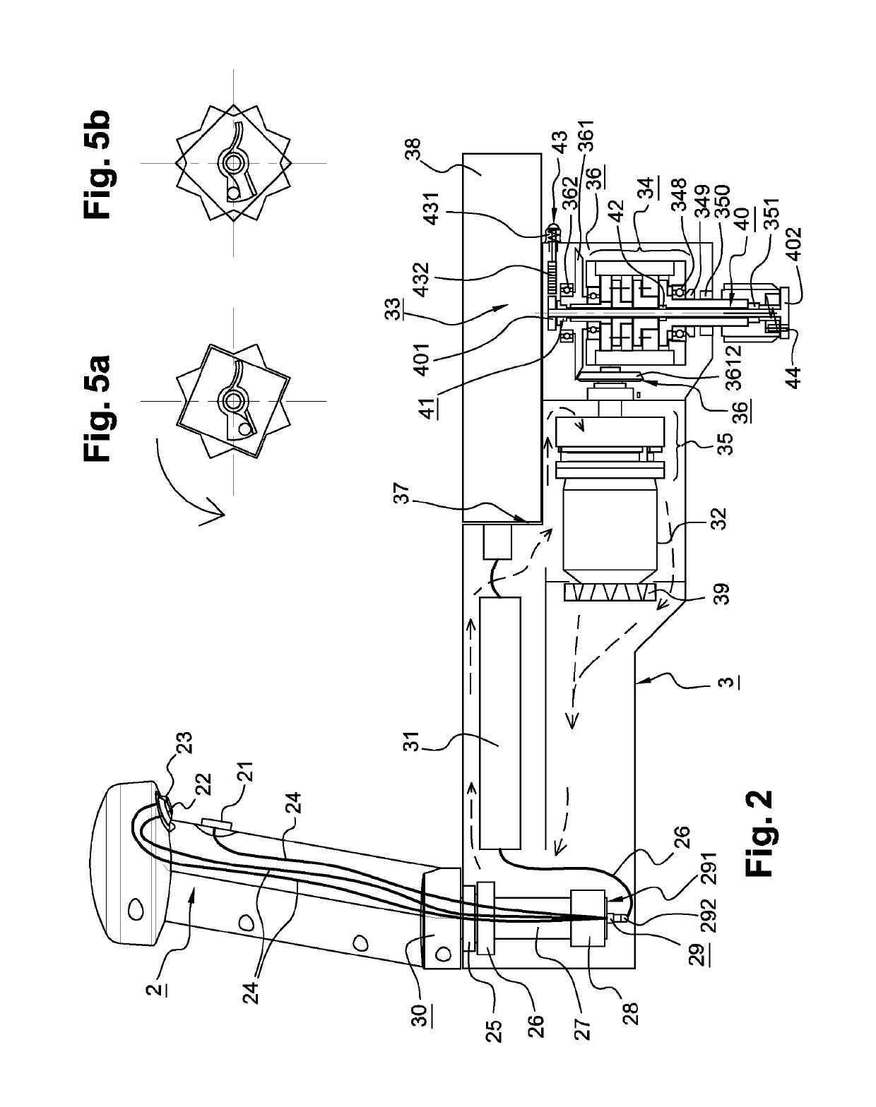 Electric winch crank