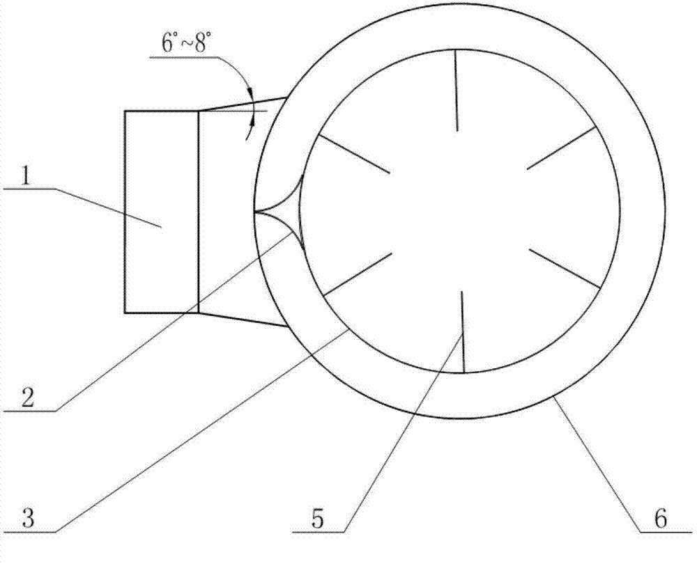 Circulating feeding distributer with no guide plate