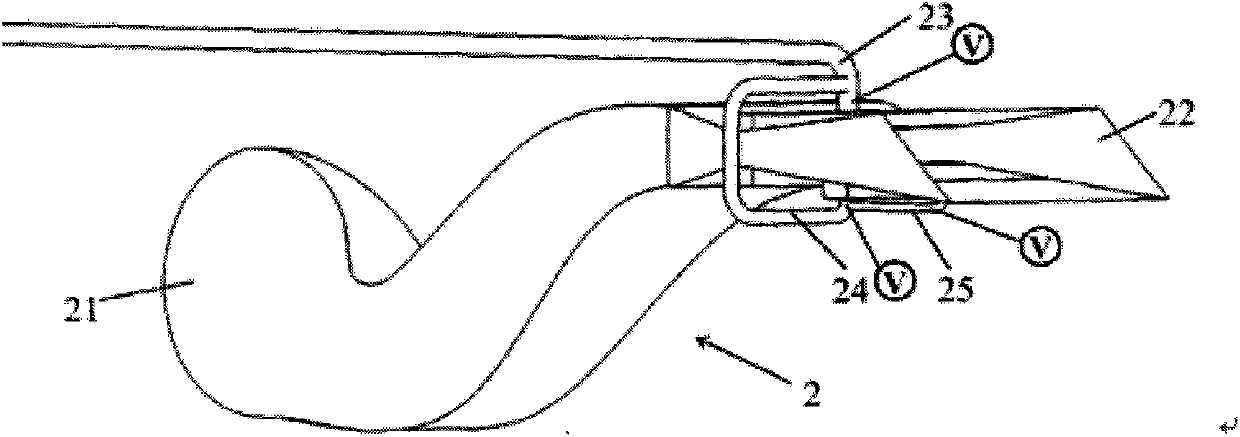 Double-S-bend infrared stealth spray pipe structure capable of achieving multi-direction thrust vector control