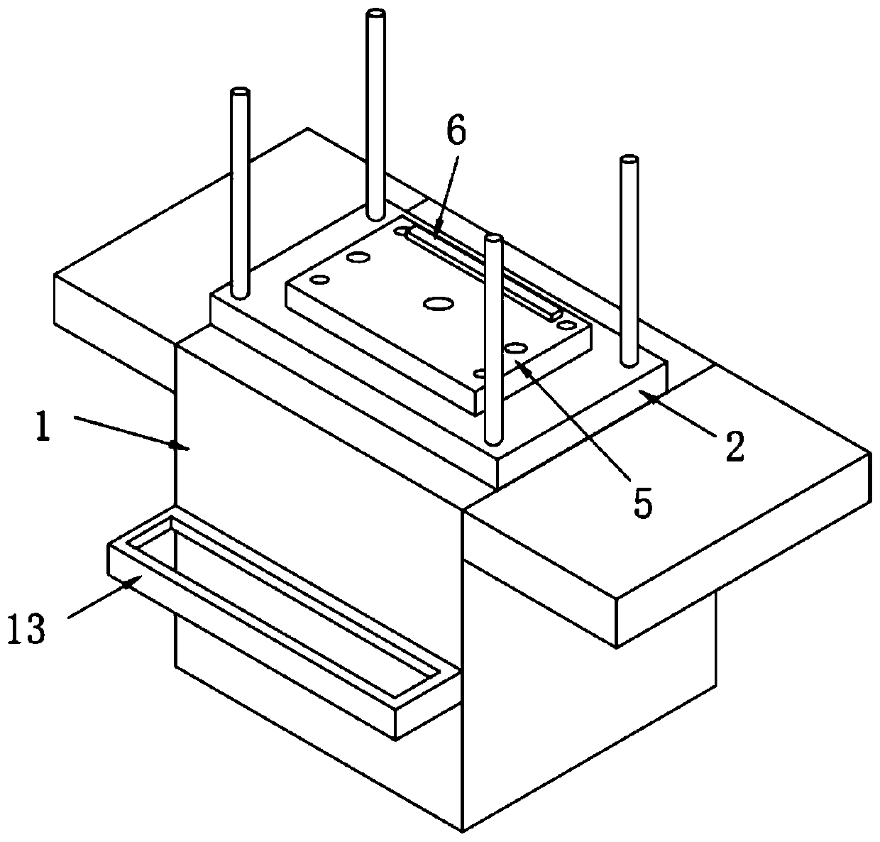 Stamping die with auxiliary feeding mechanism