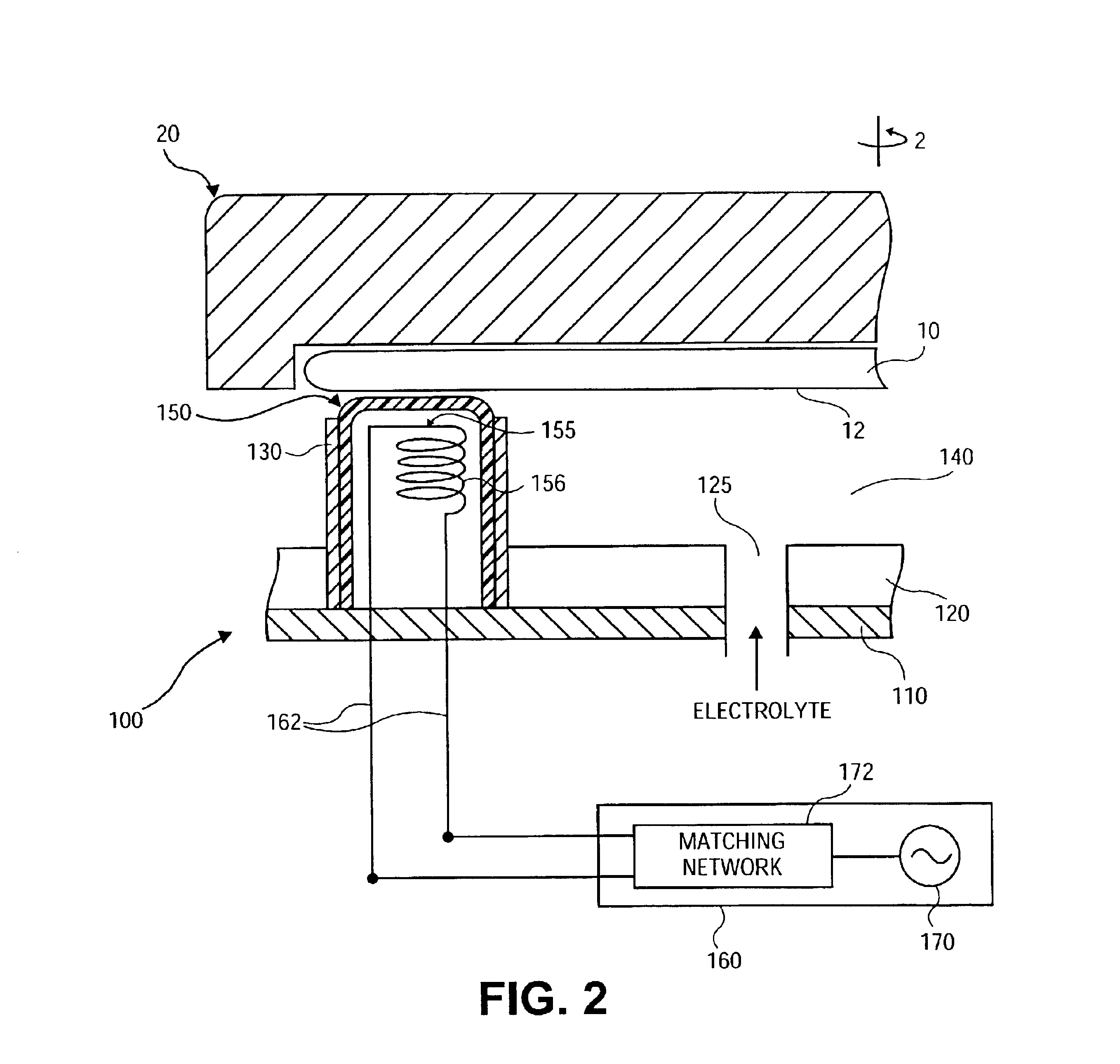 Plating method and apparatus using contactless electrode
