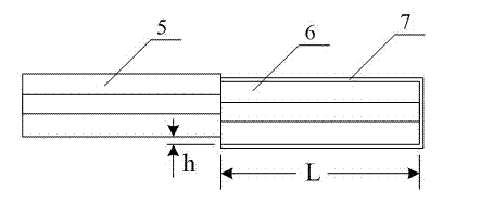 Hydraulic sensing method based on gold-plated optical fiber sensing head