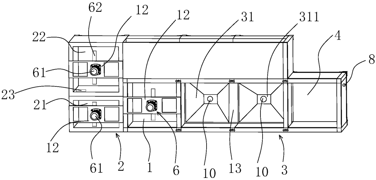 Sewage precipitation reaction device