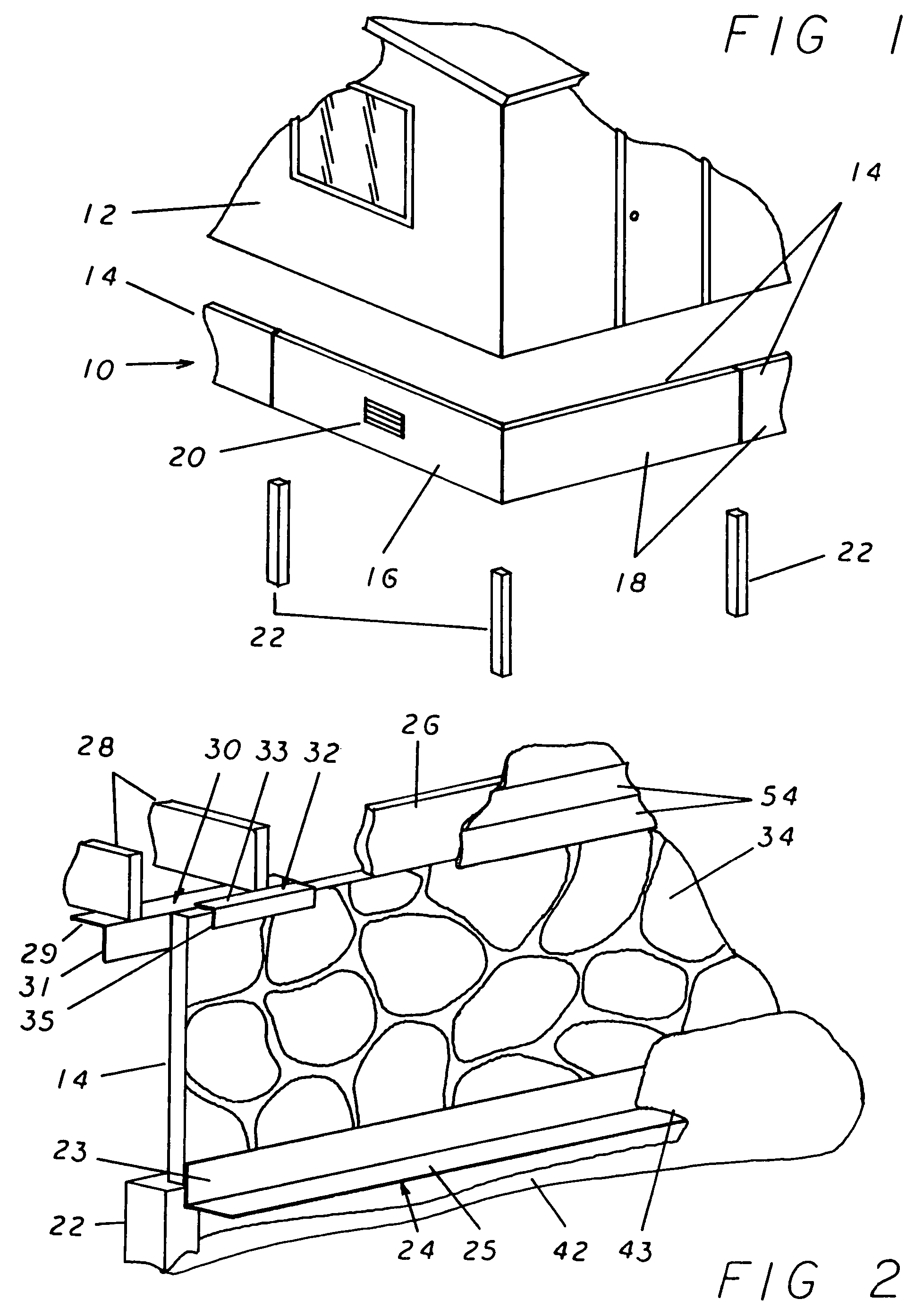 Foundation system for prefabricated houses