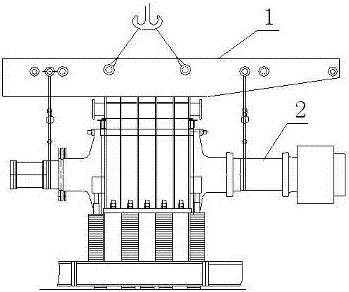 Rapid jacking method for online rotor extraction of large motors