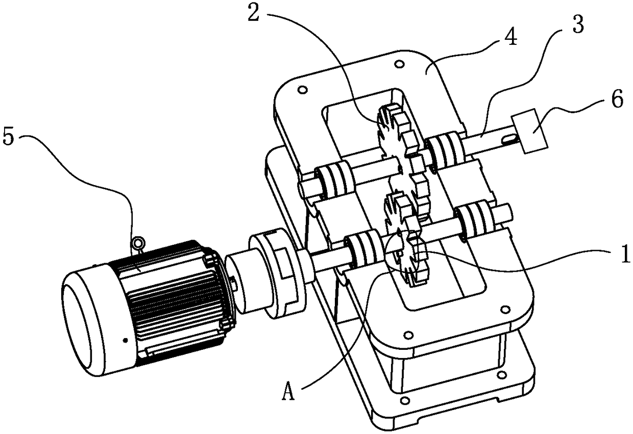 Magnetic attraction gear transmission mechanism design method