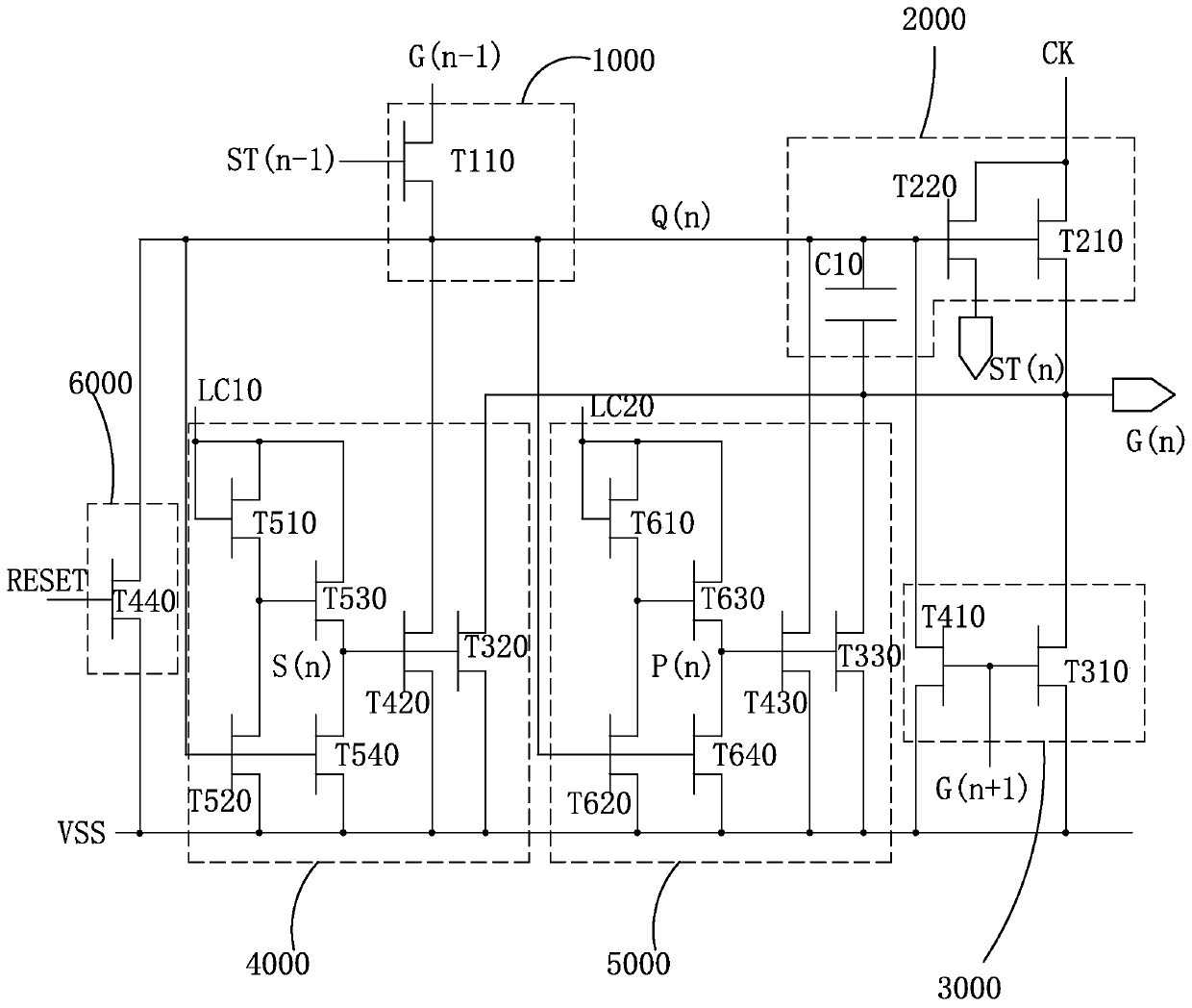 goa circuit drive system, goa circuit drive method, and display device