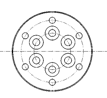 A measuring device for the axial force of a rotating shaft