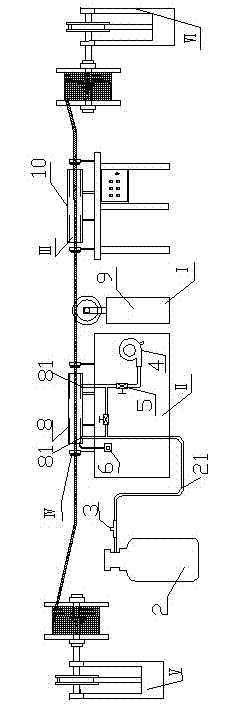 Deburring equipment of hose surface of glass fiber machine and processing method thereof