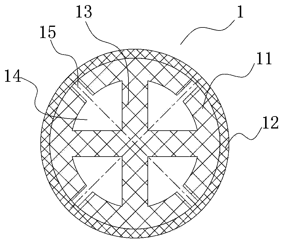 Water-absorbing fiber percolation pipe and dewatering device