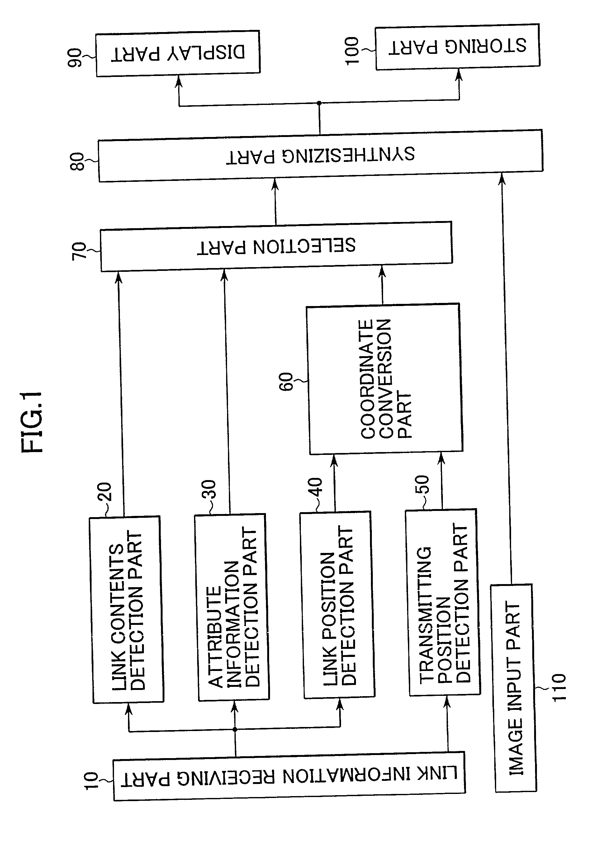 Device for displaying link information and method for displaying the same