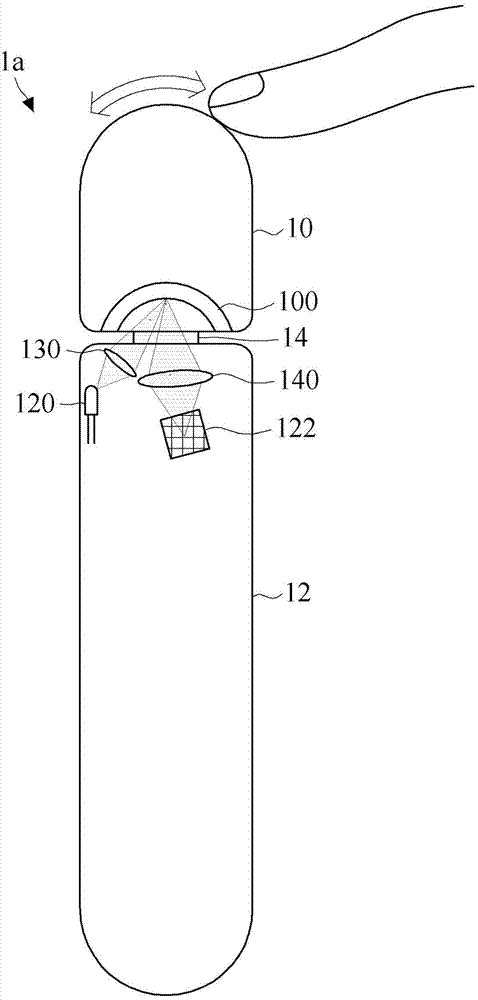 Direction input device and method for operating user interface using same