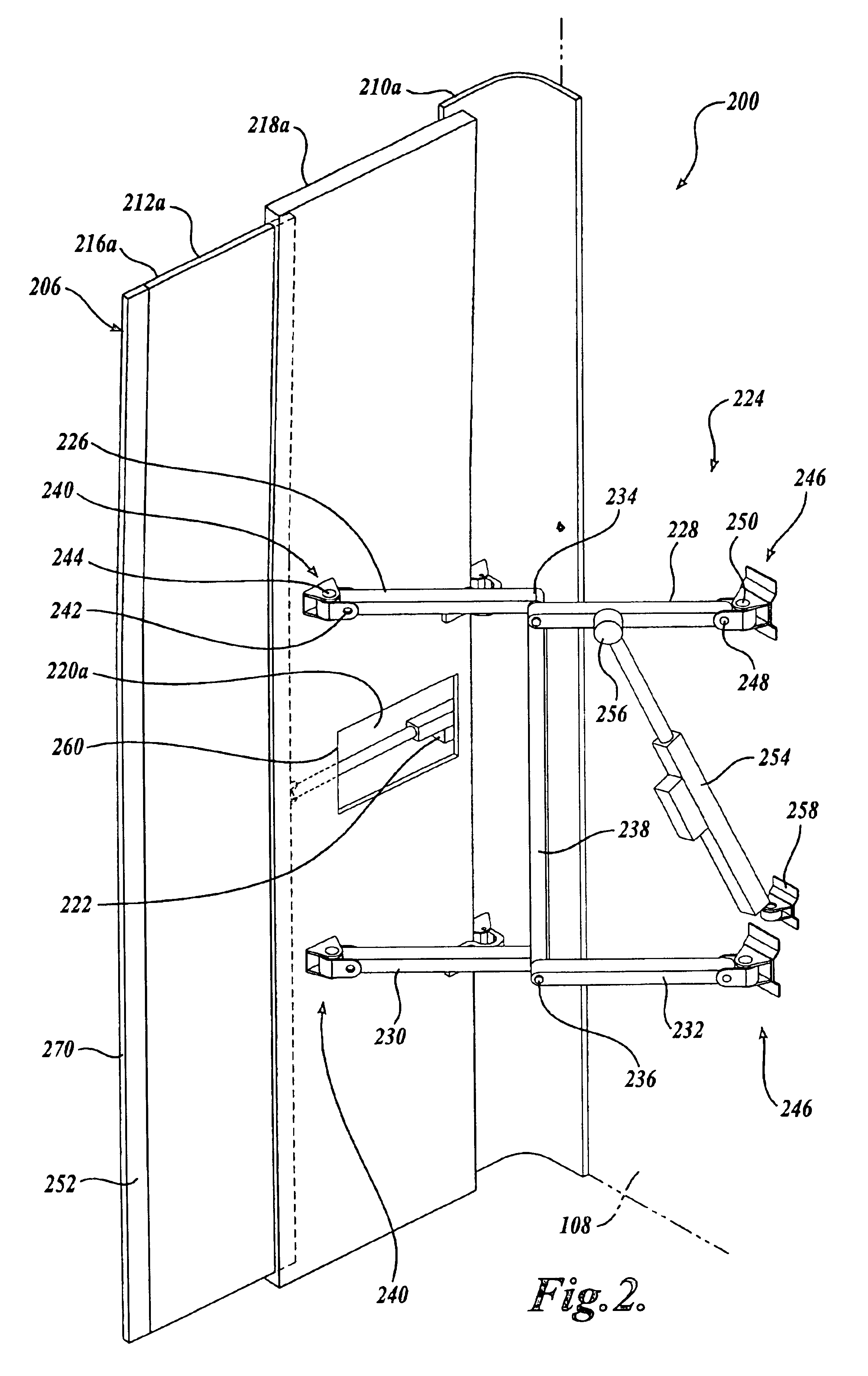Adjustable cab extender assembly method and apparatus