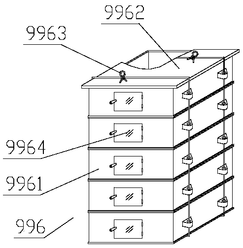 Breeding and feeding equipment provided with crane and annular tracks